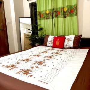 পিমিয়াম ৩ পিসের বেডশিট (বাদামি)