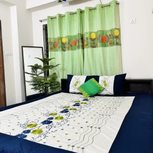 পিমিয়াম ৩ পিসের বেডশিট (নীল)